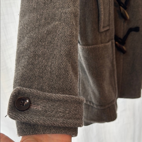 Banana Republic Gray Pea Coat with Toggle Closures - Picture 4 of 8